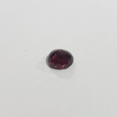 GRENAT purplish pink rhodolite VS , ovale...