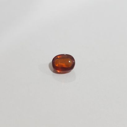 GRENAT orange spessartite VS , coussin/cab...