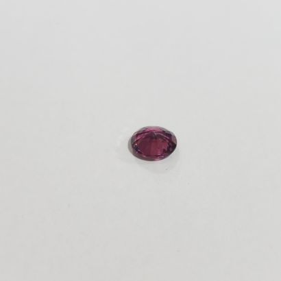 GRENAT purplish pink rhodolite VVS , ovale...