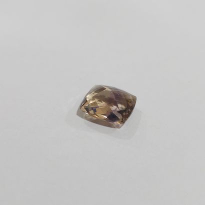 AMETRINE yellow et purple VVS, taille émeraude,...