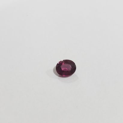 GRENAT pinkish purple rhodolite IF , ovale...