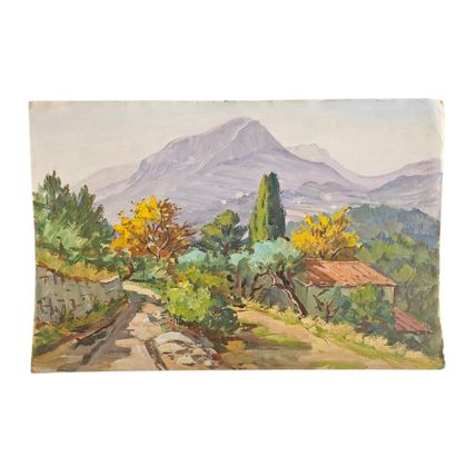 DENISE LEBAUD (XX)
Reunion de trois gouaches...