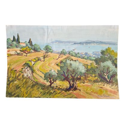 DENISE LEBAUD (XX)
Reunion de trois gouaches...