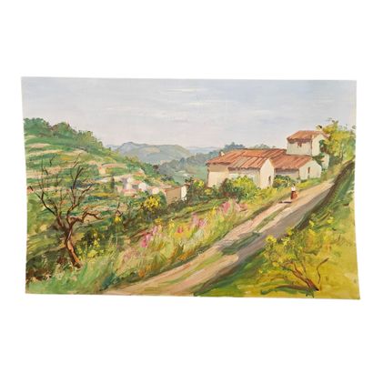 DENISE LEBAUD (XX)
Reunion de trois gouaches...