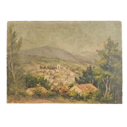 DENISE LEBAUD (XX)
Huile sur isérel ,signée...