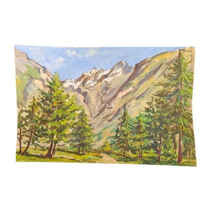 DENISE LEBAUD (XX)
Reunion de trois gouaches...
