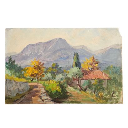 DENISE LEBAUD (XX)
Reunion de deux gouaches...