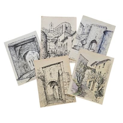 DENISE LEBAUD (XX)
Reunion de treize dessins...