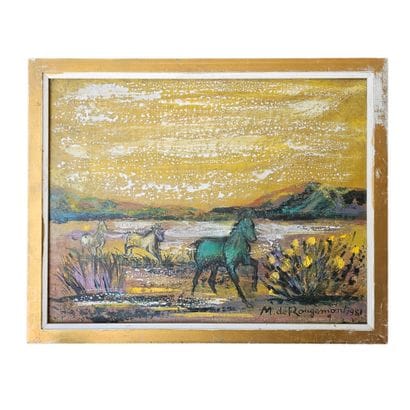 MICHELINE DE ROUGEMONT (1922-2004)
Huiles...