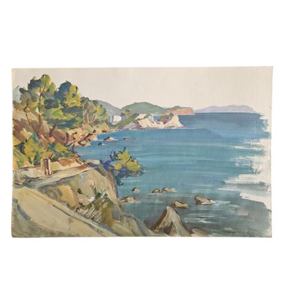 DENISE LEBAUD (XX)
Reunion de deux gouaches...