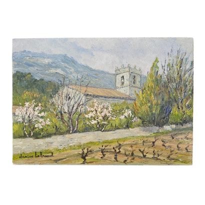 DENISE LEBAUD (XX)
Huile sur iserel ,signée...