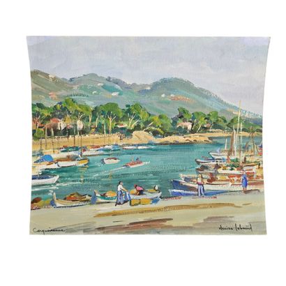 DENISE LEBAUD (XX)
Reunion de trois gouaches...