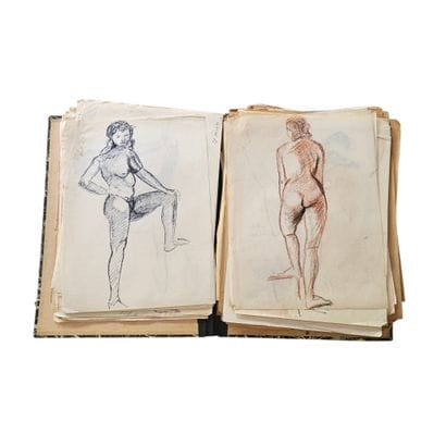 DENISE LEBAUD (XX)
Important esquisses en...