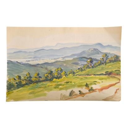 DENISE LEBAUD (XX)
Reunion de deux gouaches...