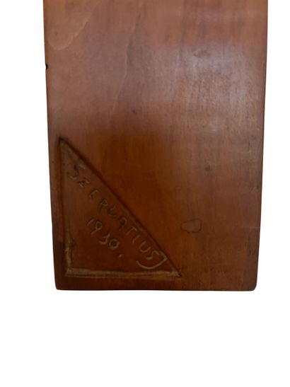 JENO SZERVATIUS (1903–1983)
Engraved wooden...