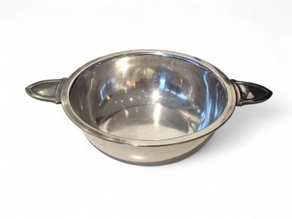 CHRISTOFLE
Paire d'écuelles à oreilles en...