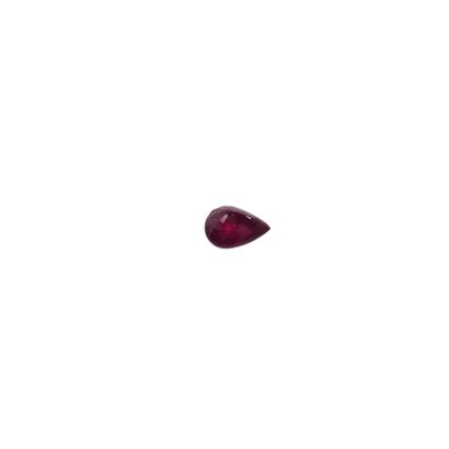 0.98 ct pear-shaped ruby