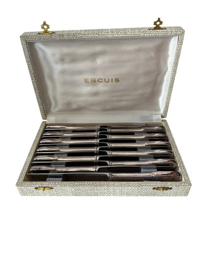 SAINT MEDARD 
Twelve dessert knives with...