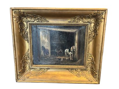 19th-Century French School
Shoeing Horses...