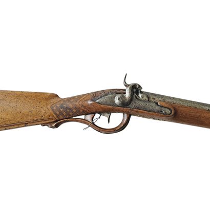 Flintlock musket converted to percussion,...