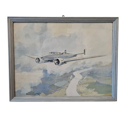Paul LENGELLE (1908–1993)
Potez 63
Watercolor...