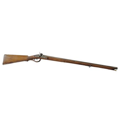 Flintlock musket converted to percussion,...