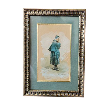 Etienne Prosper BERNE BELLECOUR (1838–1910)
Bearded...