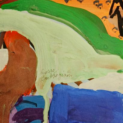 Pierre AMBROGIANI (1907–1985) 
Plowing
Gouache...