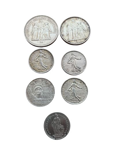 SET OF 925° SILVER COINS consisting of:
Three...