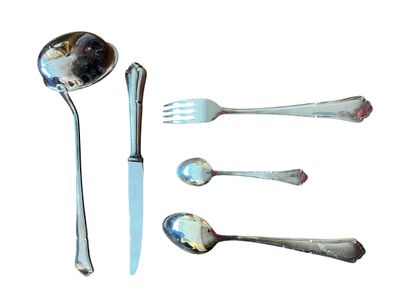 DEETJEN 
Silver plated cutlery set including:...