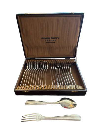ALFENIDE for CHRISTOFLE
Art Deco-style silver...