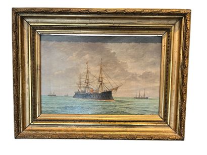 Albert CAUSSIN (1854–1904)
Armored Frigate...
