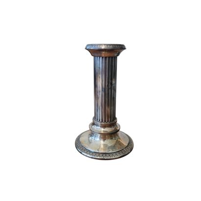 PAIR of column-shaped table candlesticks...