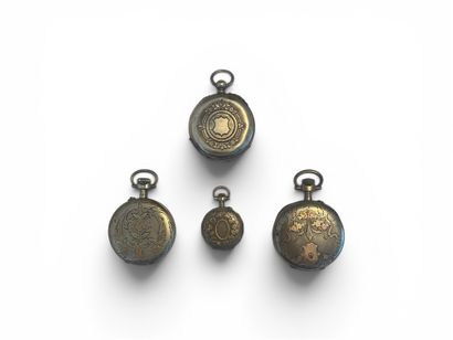 SET OF THREE 925° SILVER POCKET WATCHES
Gross...