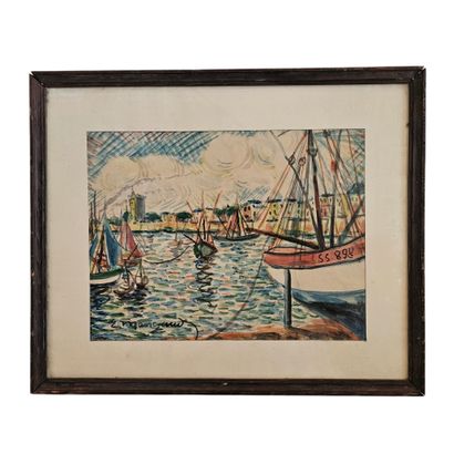 E. MANGAUD (20th century)
Port of La Rochelle
Watercolor...
