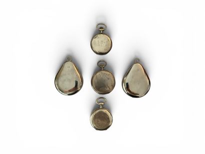 SET OF THREE 925° SILVER POCKET WATCHES
Gross...