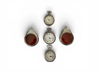 SET OF THREE 925° SILVER POCKET WATCHES
Gross...