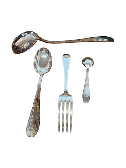 EMILE BERGERON 1902
Art Deco-style silver...