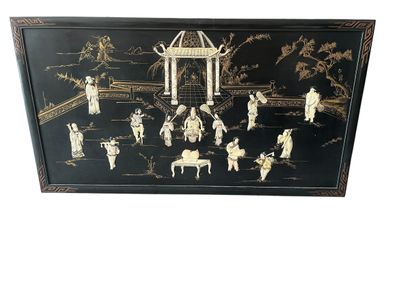 CHINA, 20th century
Large rectangular panel...
