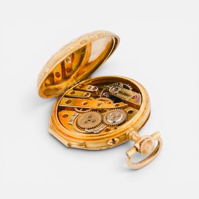 LEROY Cie, circa 1900. 
Lapel watch with...