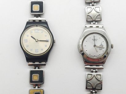 DEUX montres SWATCH en acier