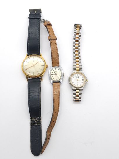 ENSEMBLE DE TROIS MONTRES 
Citizen
Tissot...