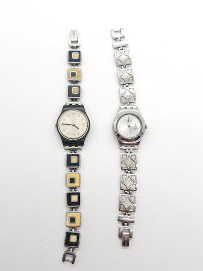 DEUX montres SWATCH en acier