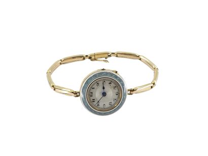 MONTRE bracelet de dame, boîtier rond en...