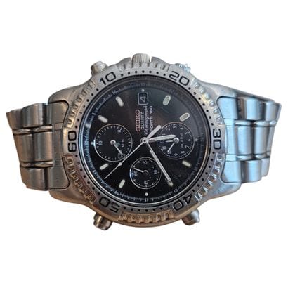 SEIKO
Montre chronographe en acier ,collection...