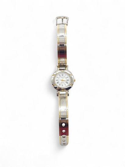 PAX 
Montre de dame à quartz en métal argenté...