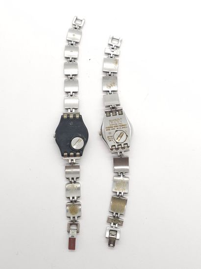 DEUX montres SWATCH en acier