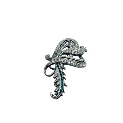 BROCHE en métal représentant un oiseau du...