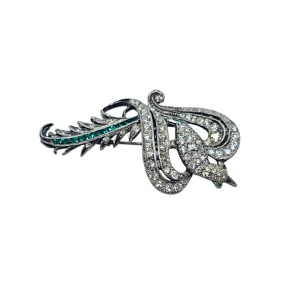 BROCHE en métal représentant un oiseau du...