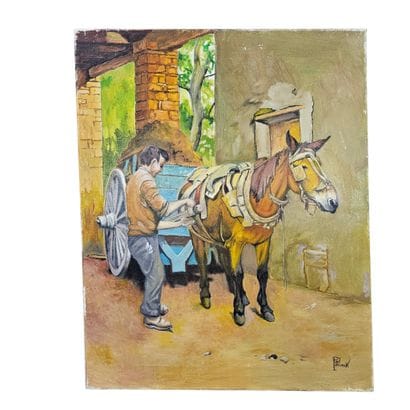 PERVEUX PAUL (1936-2012)
Transport du foin...